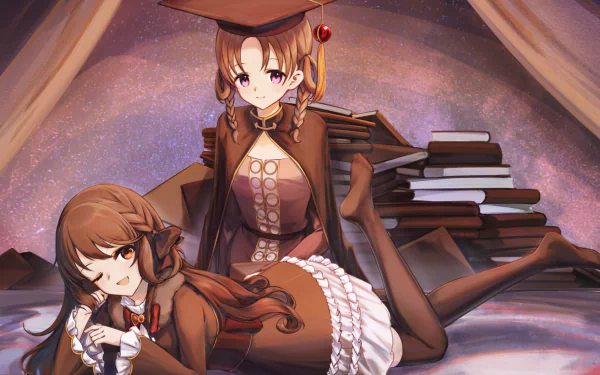 Touka Satomi Nemu Hiiragi Anime Magia Record Mahou Shoujo Madoka ☆ Magica Gaiden HD Desktop Wallpaper | Background Image