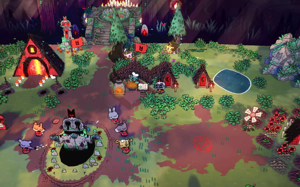 video game cult of the lamb HD Desktop Wallpaper | Background Image