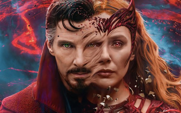 Movie Doctor Strange in the Multiverse of Madness Scarlet Witch Doctor Strange HD Wallpaper | Background Image