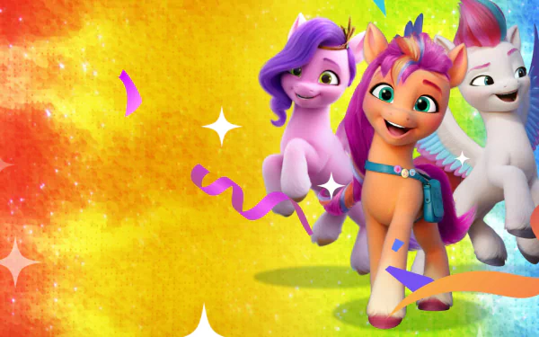Zipp Storm Pipp Petals Sunny Starscout TV Show My Little Pony: Make Your Mark HD Desktop Wallpaper | Background Image