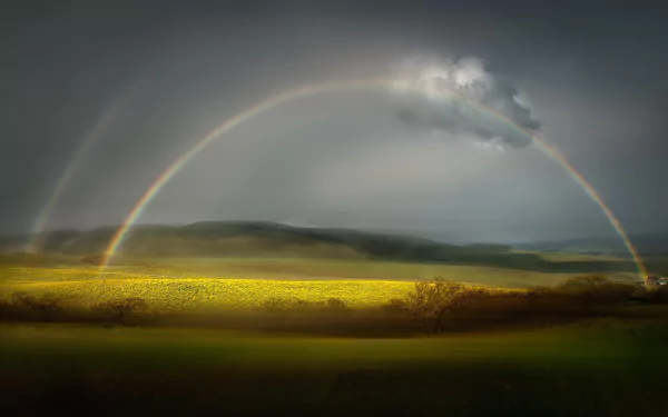  After the rain, comes the rainbow