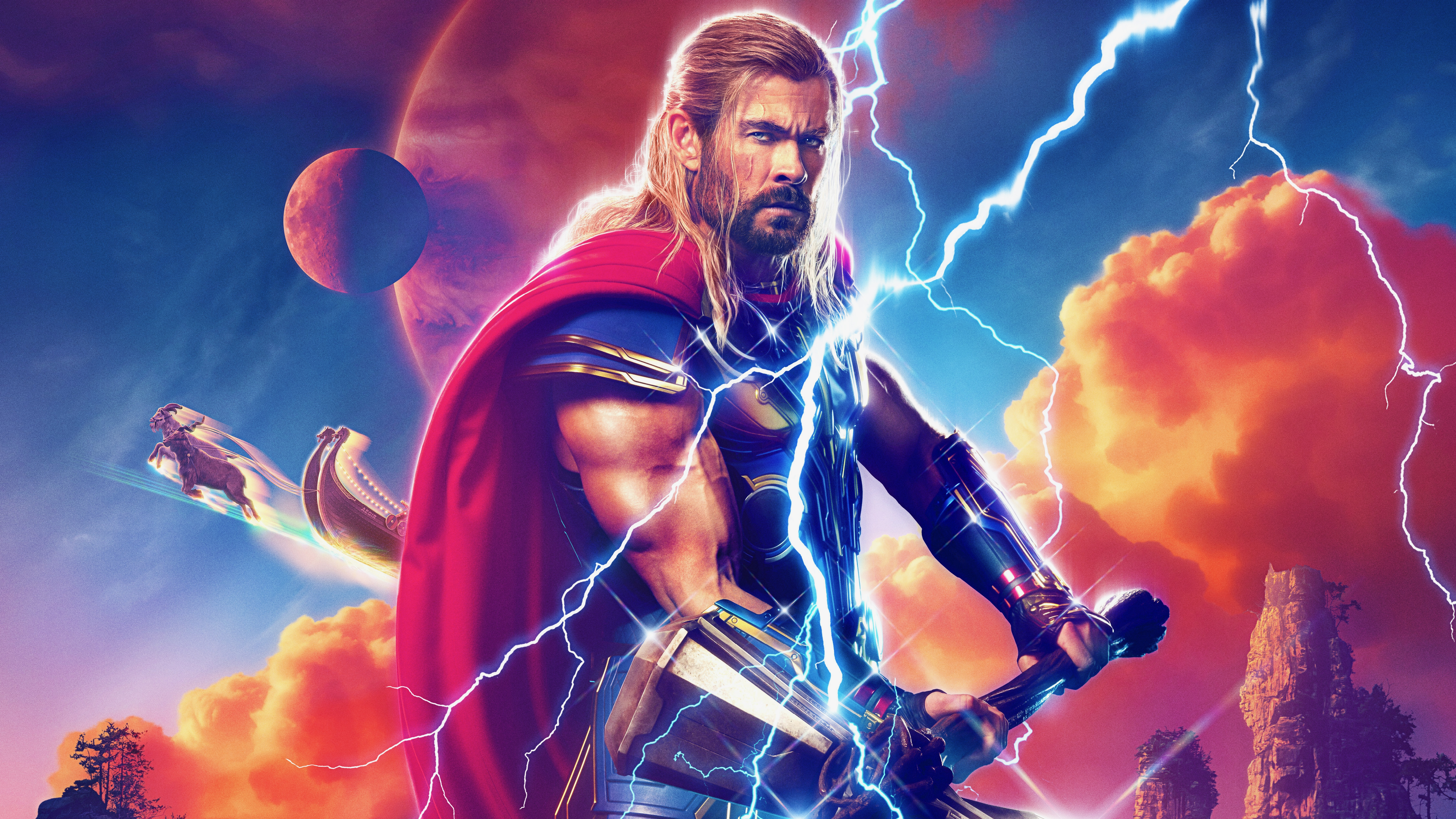Películas Thor: Love and Thunder Fondo de pantalla HD | Fondo de Escritorio