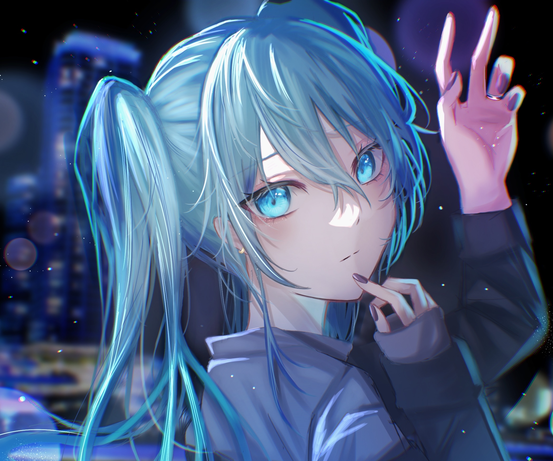 Download Hatsune Miku Anime Vocaloid Hd Wallpaper