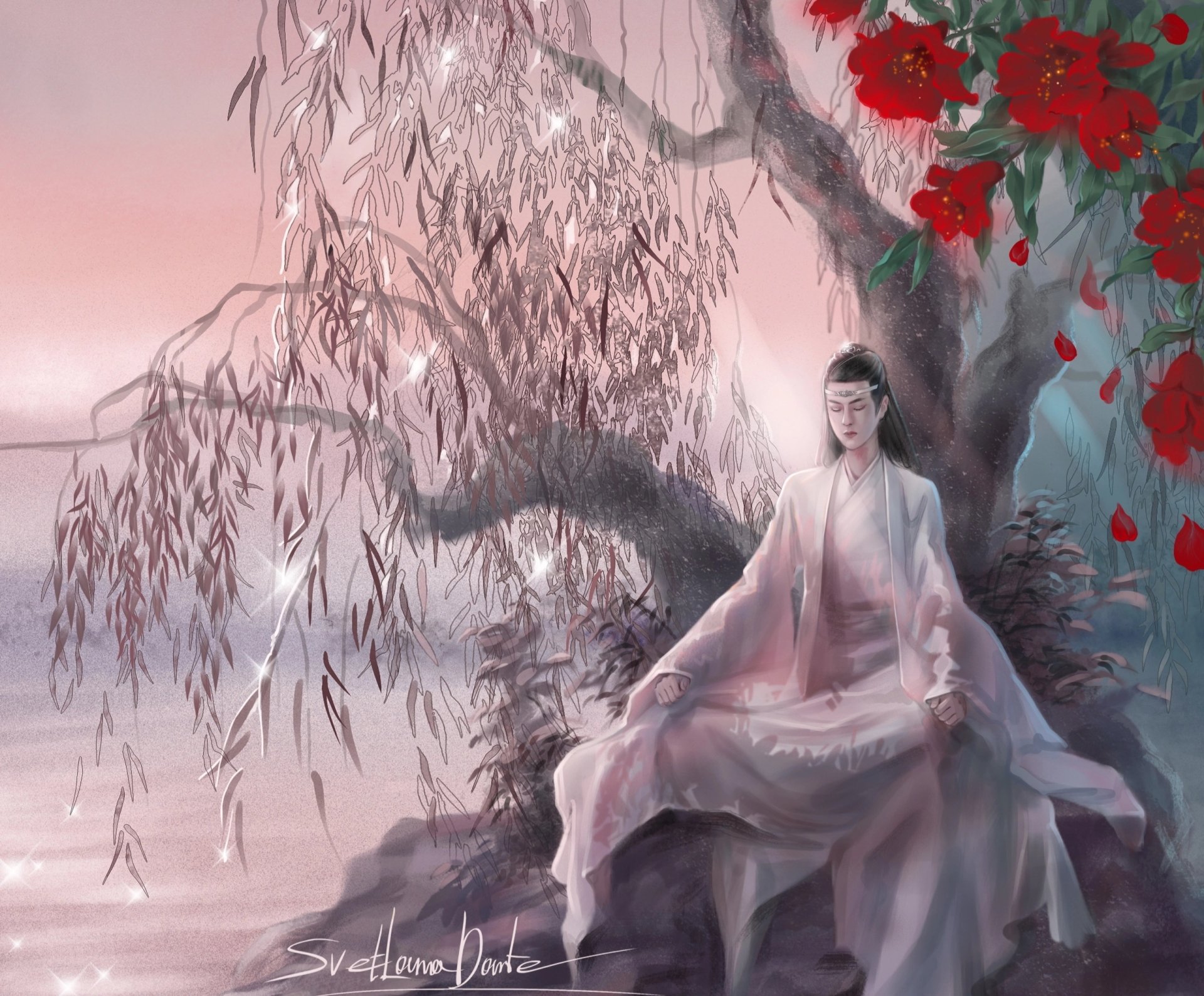 Download Wang Yibo Lan Wangji TV Show The Untamed HD Wallpaper by Svetlana Darte