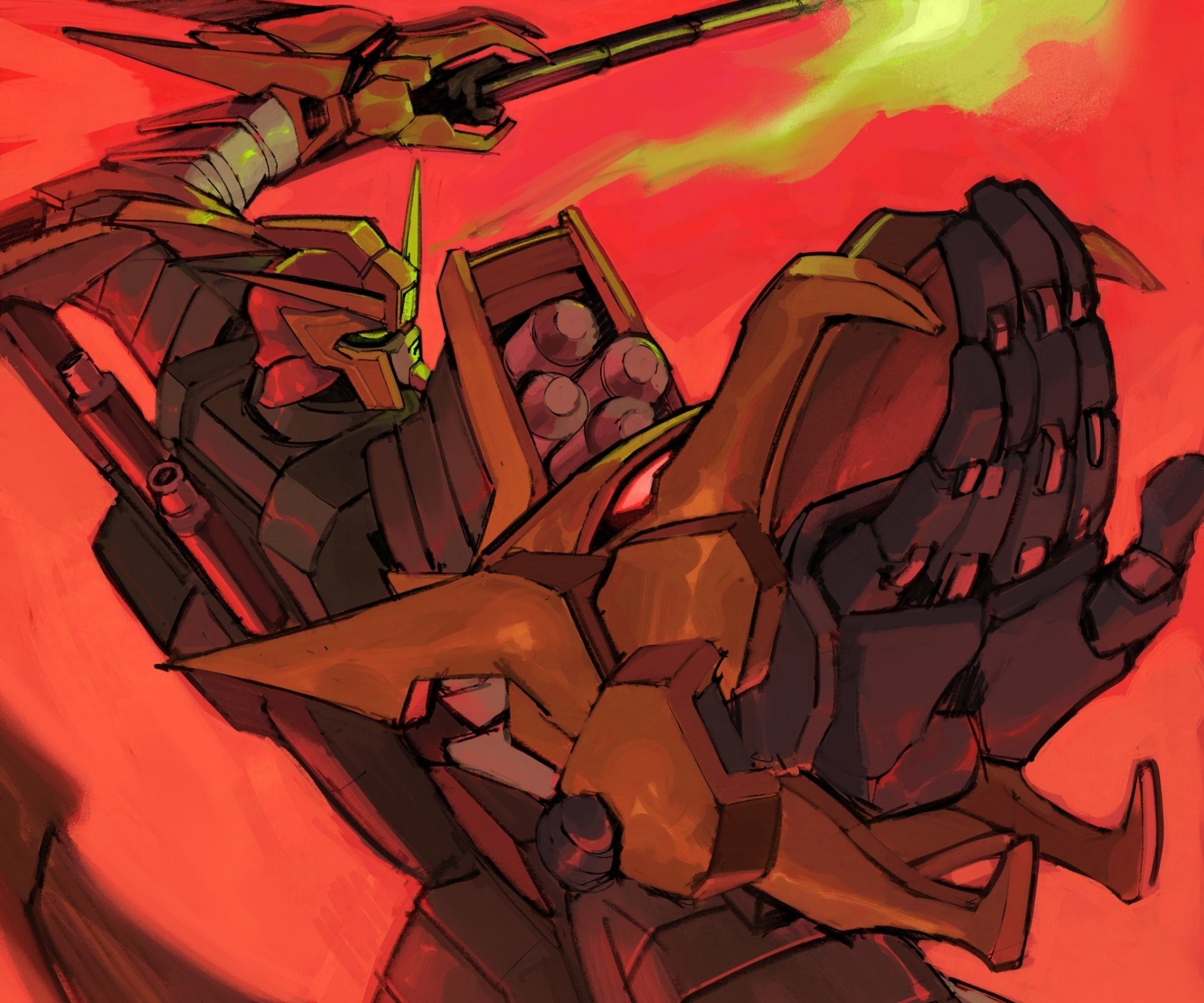 Download Anime Mobile Fighter G Gundam GF13-011NC Dragon Gundam HD Wallpaper