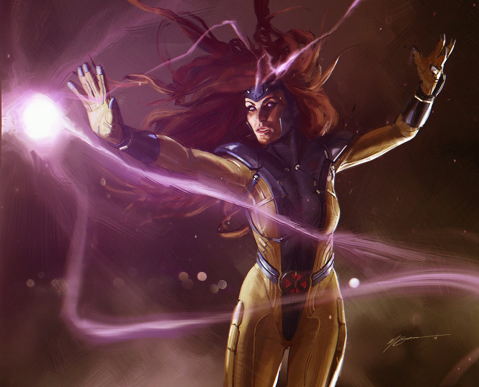 Download Jean Grey Comic X-Men HD Wallpaper by Michael Broussard