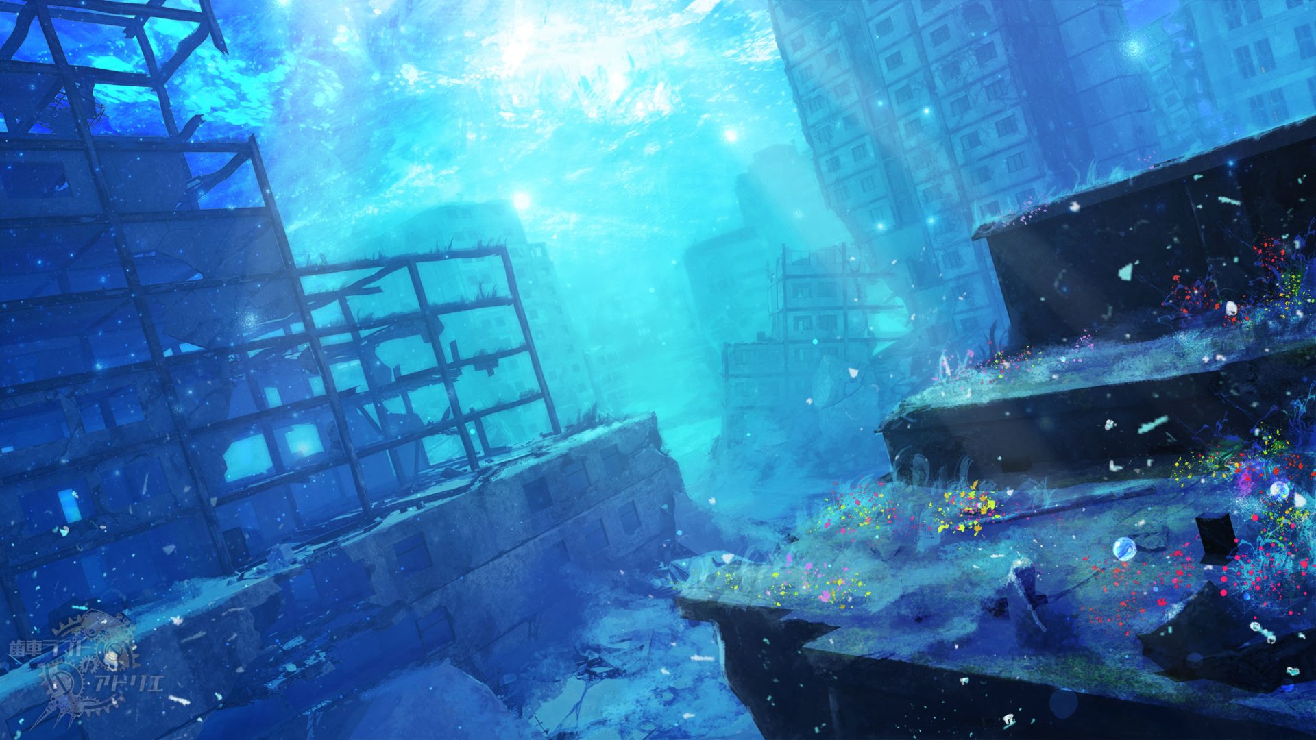 Download Anime Underwater HD Wallpaper