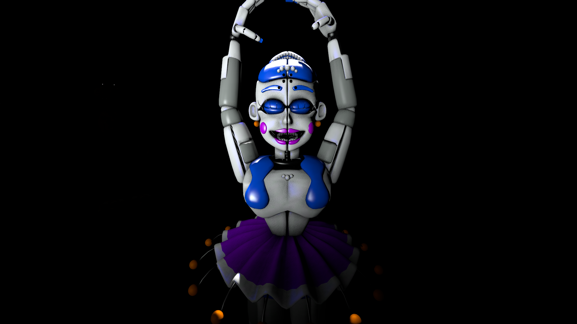 Ballora and The Minireenas by EverythingAnimations fnaf ballora HD phone  wallpaper  Pxfuel