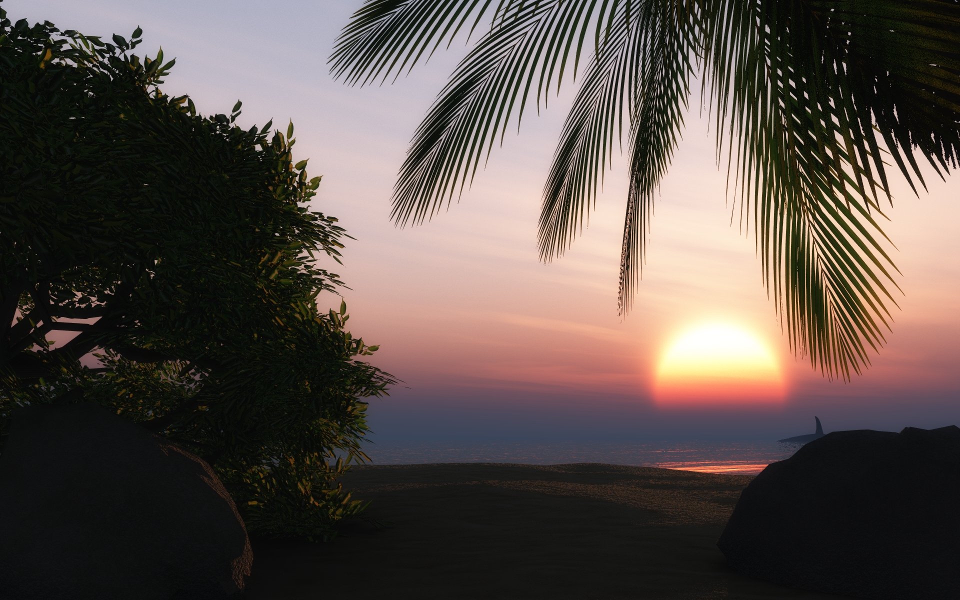 Download Nature Sunset HD Wallpaper | 1920x1200 | Wallpaper Abyss