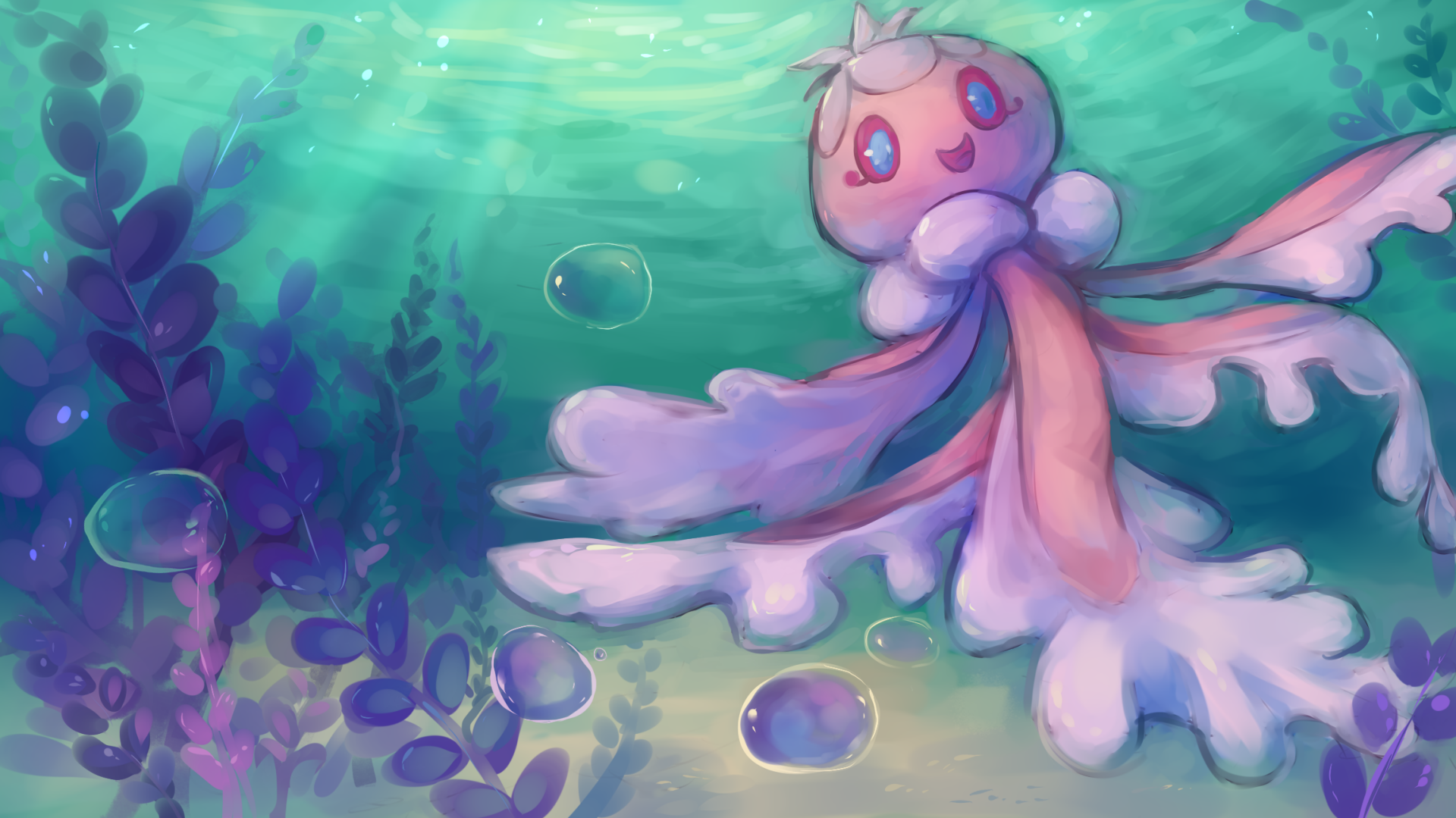 Download Frillish (Pokémon) Video Game Pokemon HD Wallpaper by ティマ