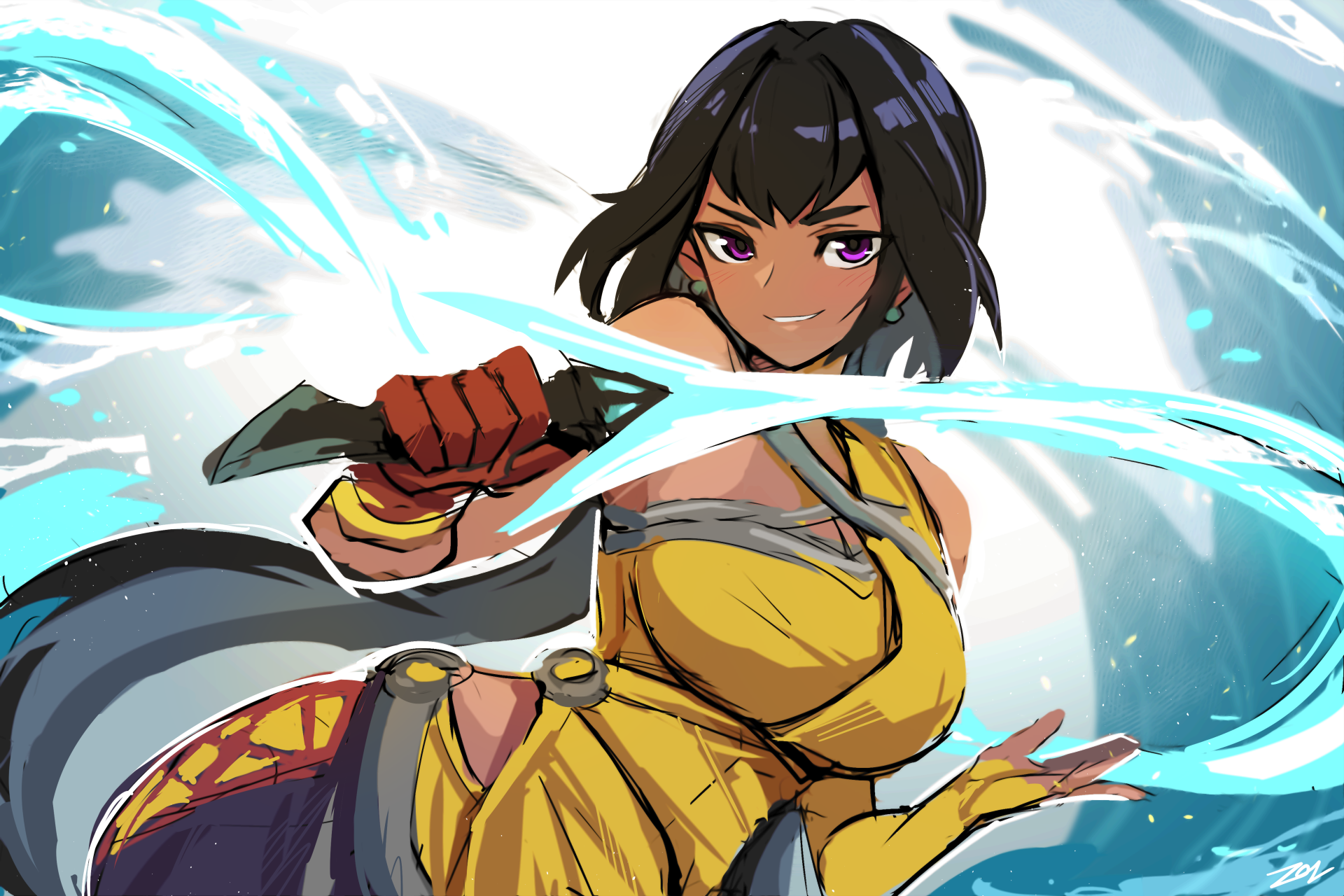 Download Nilah (League Of Legends) Video Game League Of Legends 4k Ultra HD Wallpaper by Sollyz