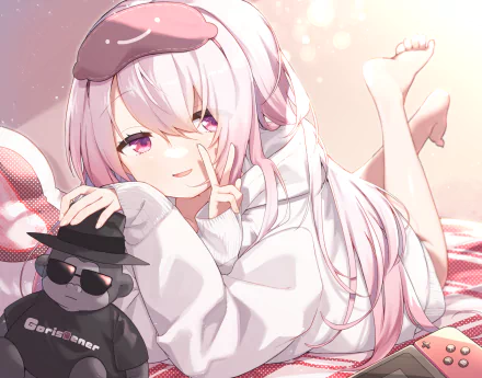 Nijisanji Shiina Yuika Anime Virtual Youtuber HD Desktop Wallpaper | Background Image