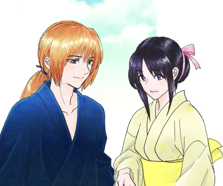 Kaoru Kamiya Kenshin Himura Anime Rurouni Kenshin HD Desktop Wallpaper | Background Image