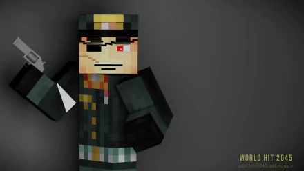 world hit 2045 world hit Cinema 4D animation Minecraft HD Desktop Wallpaper | Background Image