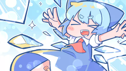 Cirno (Touhou) video game Kubinashi Recollection HD Desktop Wallpaper | Background Image