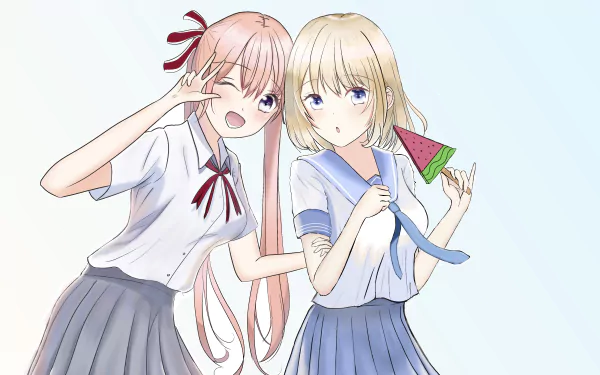 Erika Amano Sachi Umino Anime A Couple of Cuckoos HD Desktop Wallpaper | Background Image