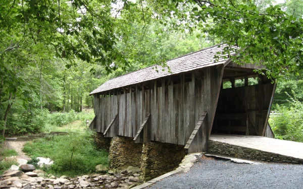 man made covered bridge HD Desktop Wallpaper | Background Image