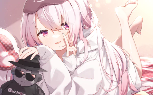 Nijisanji Shiina Yuika Anime Virtual Youtuber HD Desktop Wallpaper | Background Image