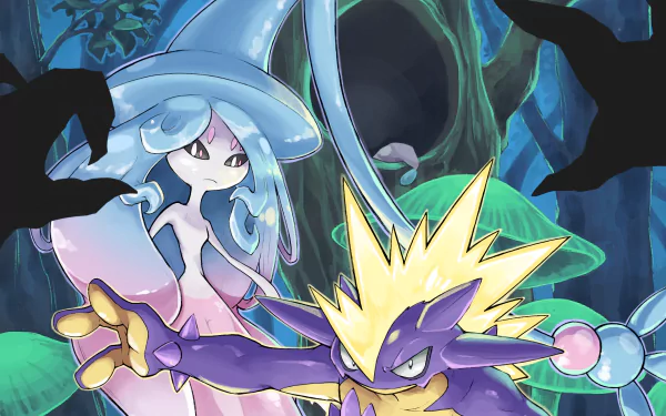 Hatterene (Pokémon) Toxtricity (Pokémon) video game Pokémon: Sword and Shield HD Desktop Wallpaper | Background Image