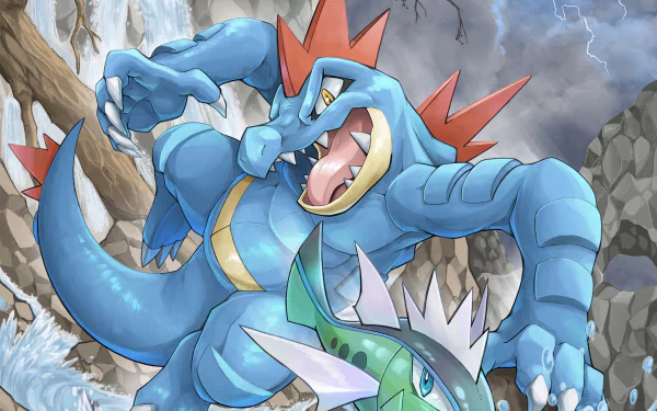 Feraligatr (Pokemon) video game Pokemon HD Desktop Wallpaper | Background Image