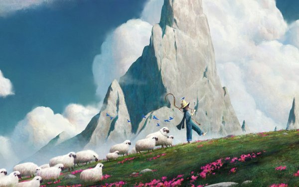 Fantasy Child Sheep HD Wallpaper | Background Image