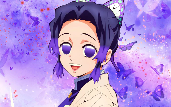 Shinobu Kochou Anime Demon Slayer: Kimetsu no Yaiba HD Desktop Wallpaper | Background Image