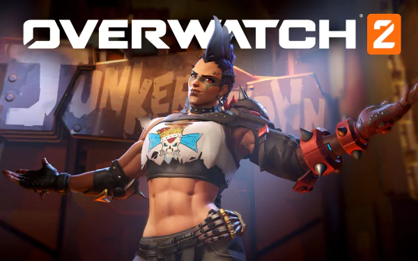HD Overwatch 2 Junker Queen desktop wallpaper and background.