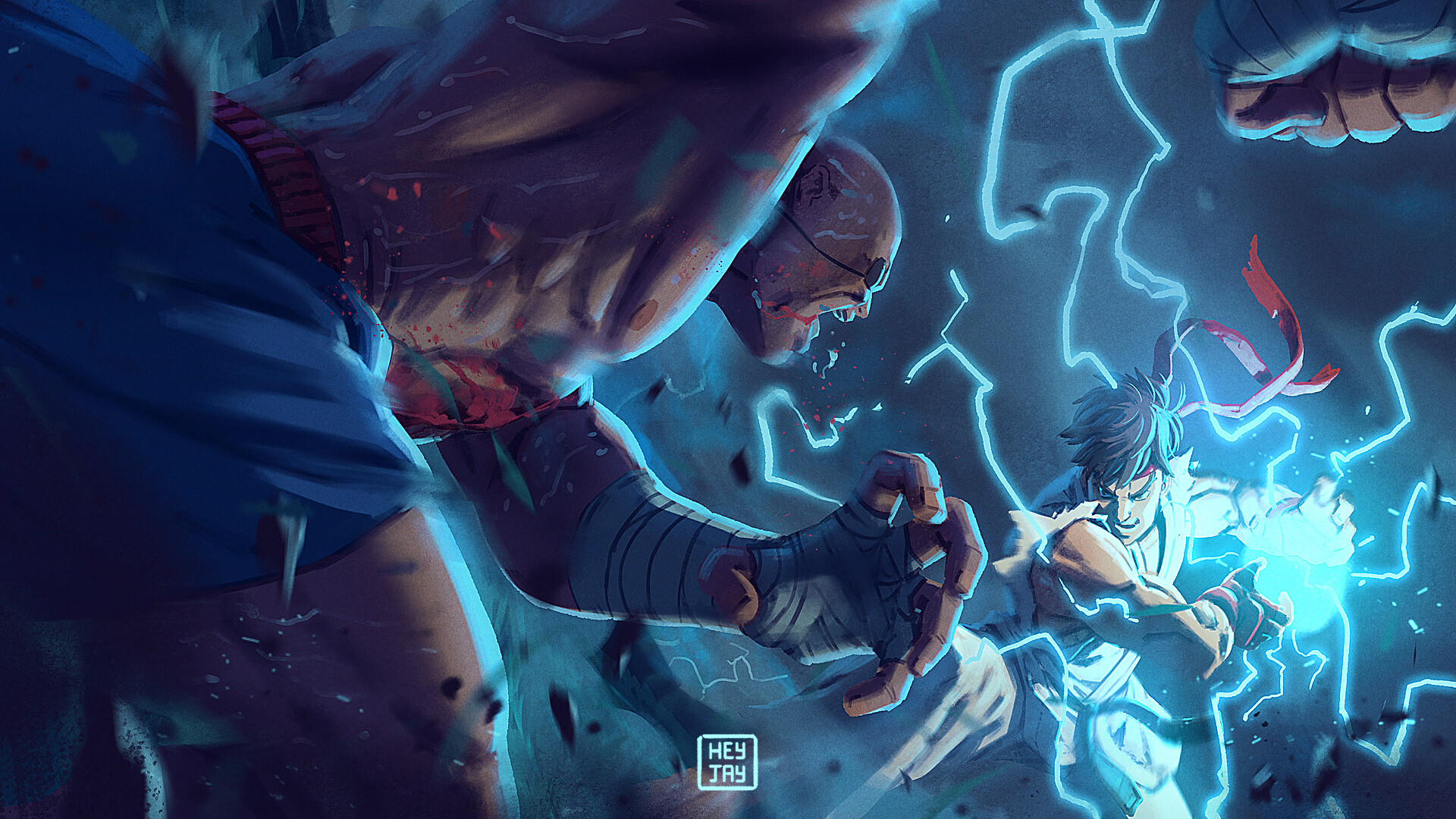 Ryu vs Sagat by Gilbert Han