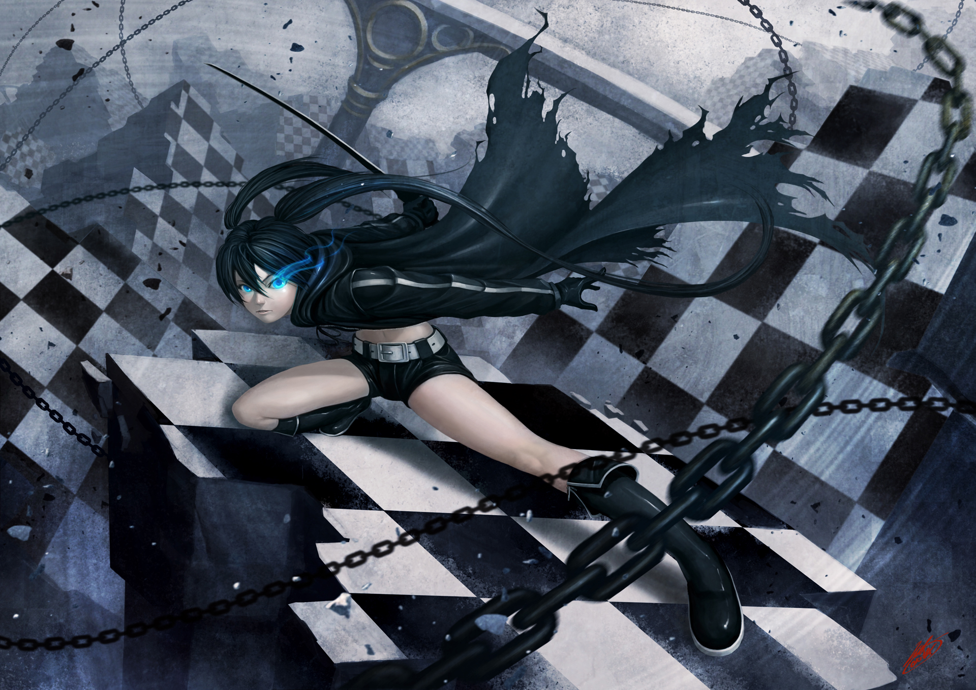 Black Rock Shooter Full Hd Wallpaper And Background Image 1920x1358 Id125481 