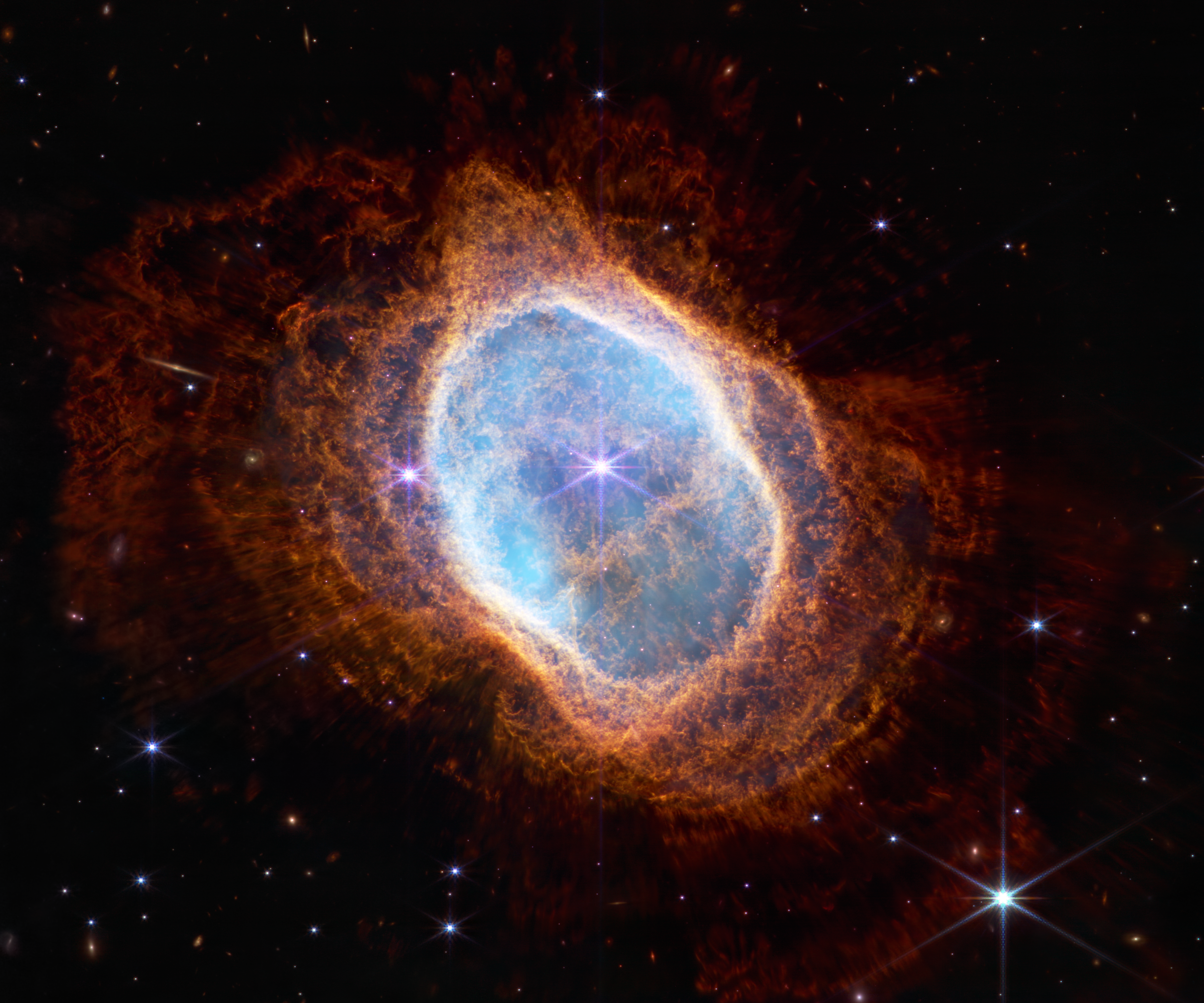 Southern Ring Nebula by James Webb