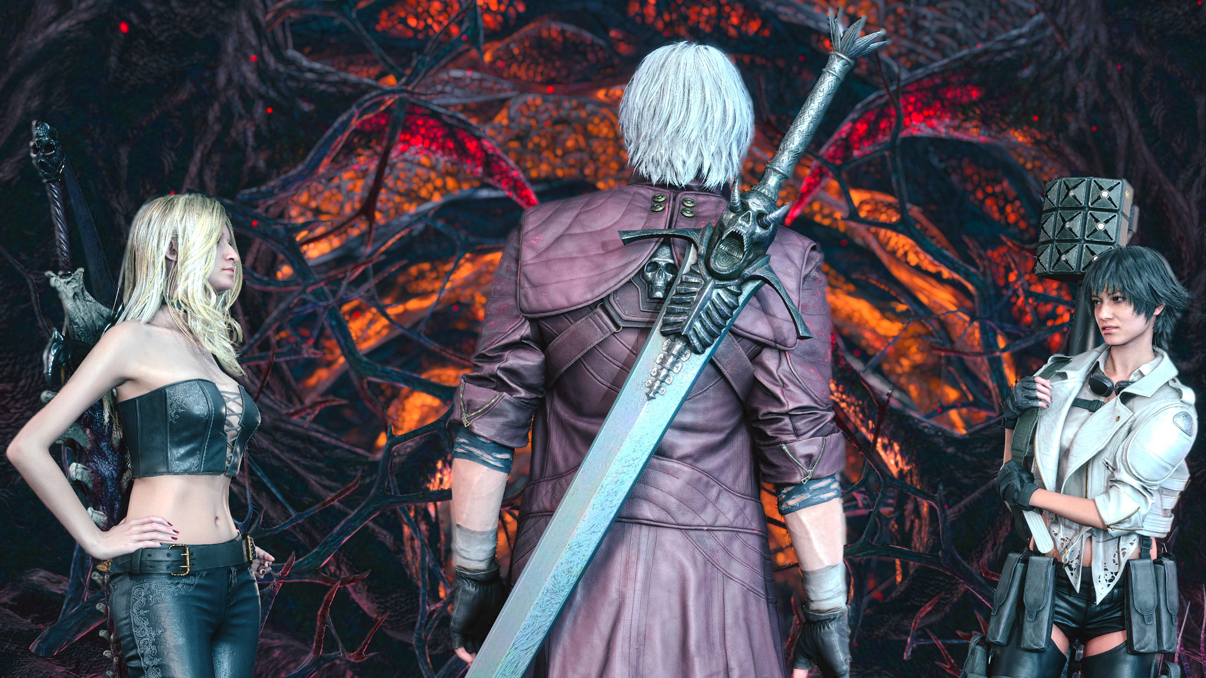 Wallpaper : Devil May Cry, Dante, darkness, screenshot, computer wallpaper,  special effects, pc game, action film, devil may cry 5 1920x1080 - wallup -  577579 - HD Wallpapers - WallHere