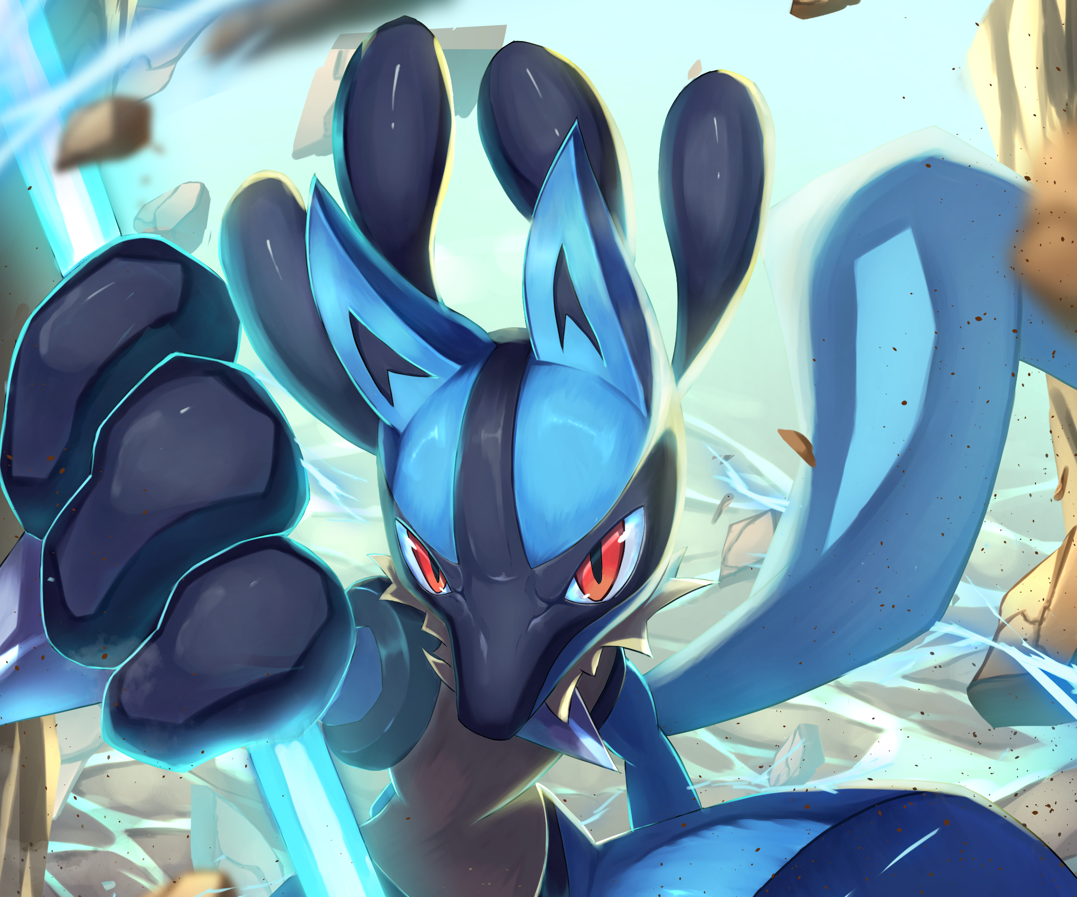 Mega Lucario by NeoZoa Pokemon Pokemon fusion art Red Lucario HD phone  wallpaper  Pxfuel