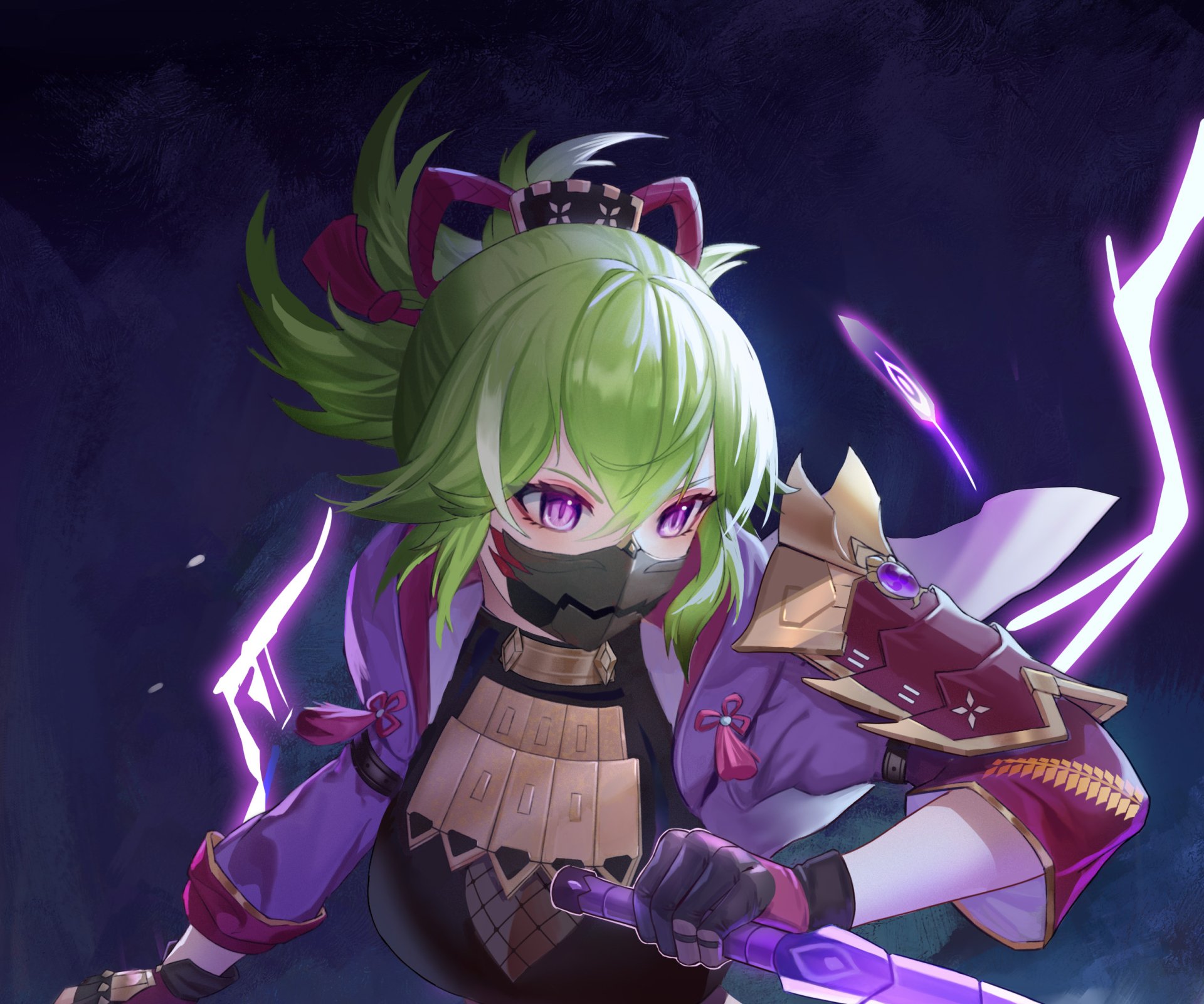 Download Kuki Shinobu Video Game Genshin Impact HD Wallpaper