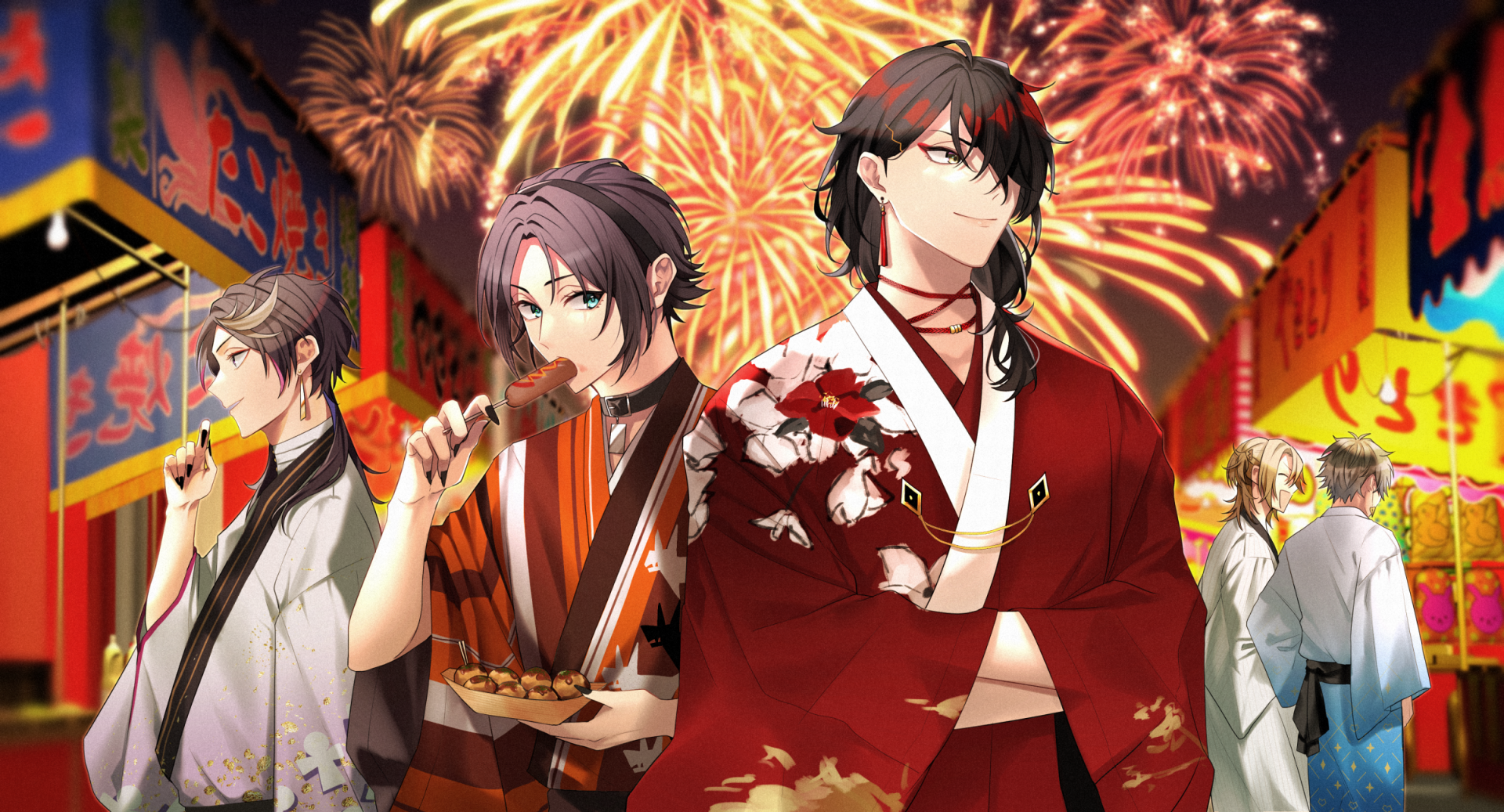 Download Luxiem Vox Akuma Mysta Rias Anime Virtual Youtuber HD Wallpaper