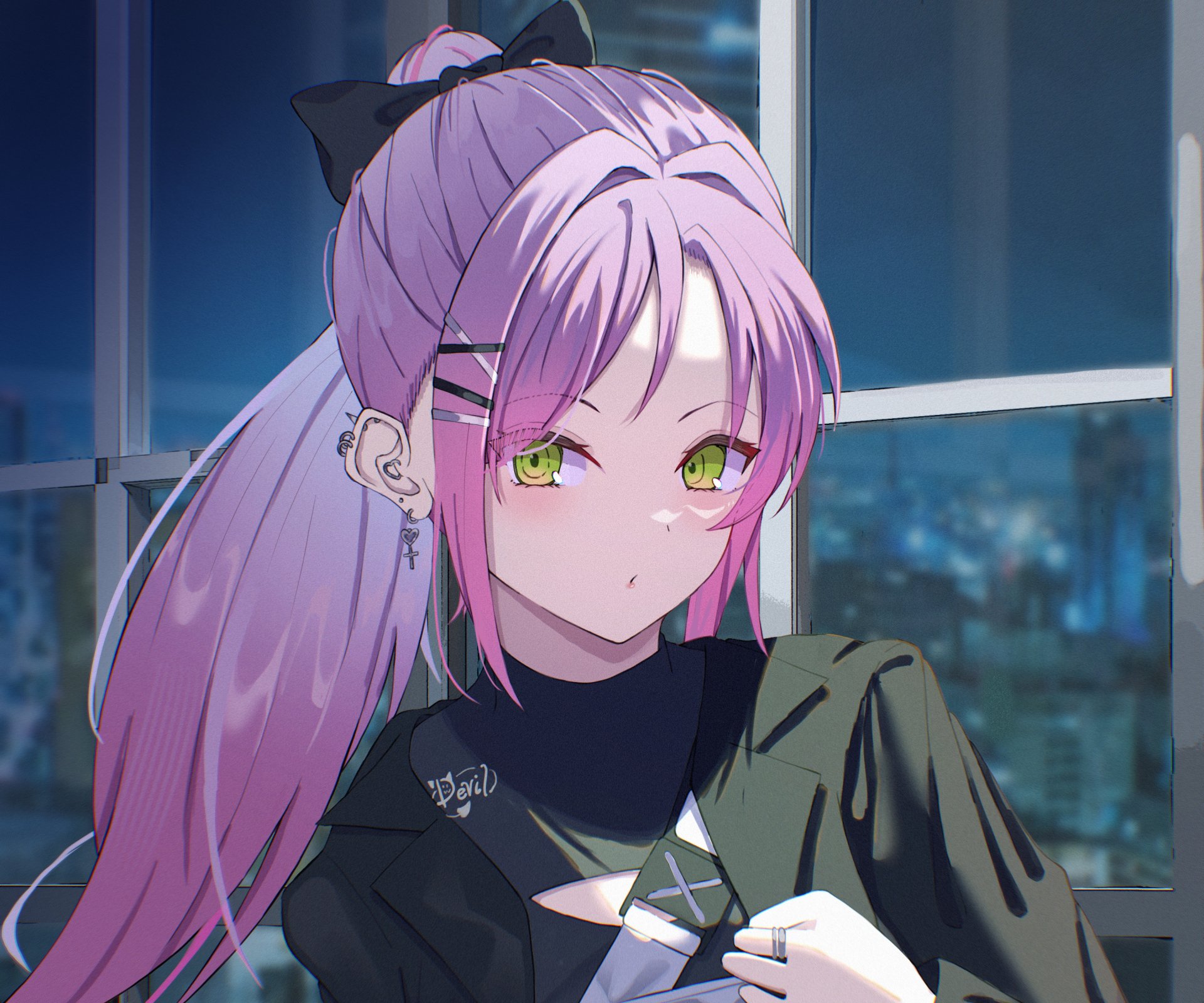 Download Hololive Tokoyami Towa Anime Virtual Youtuber HD Wallpaper