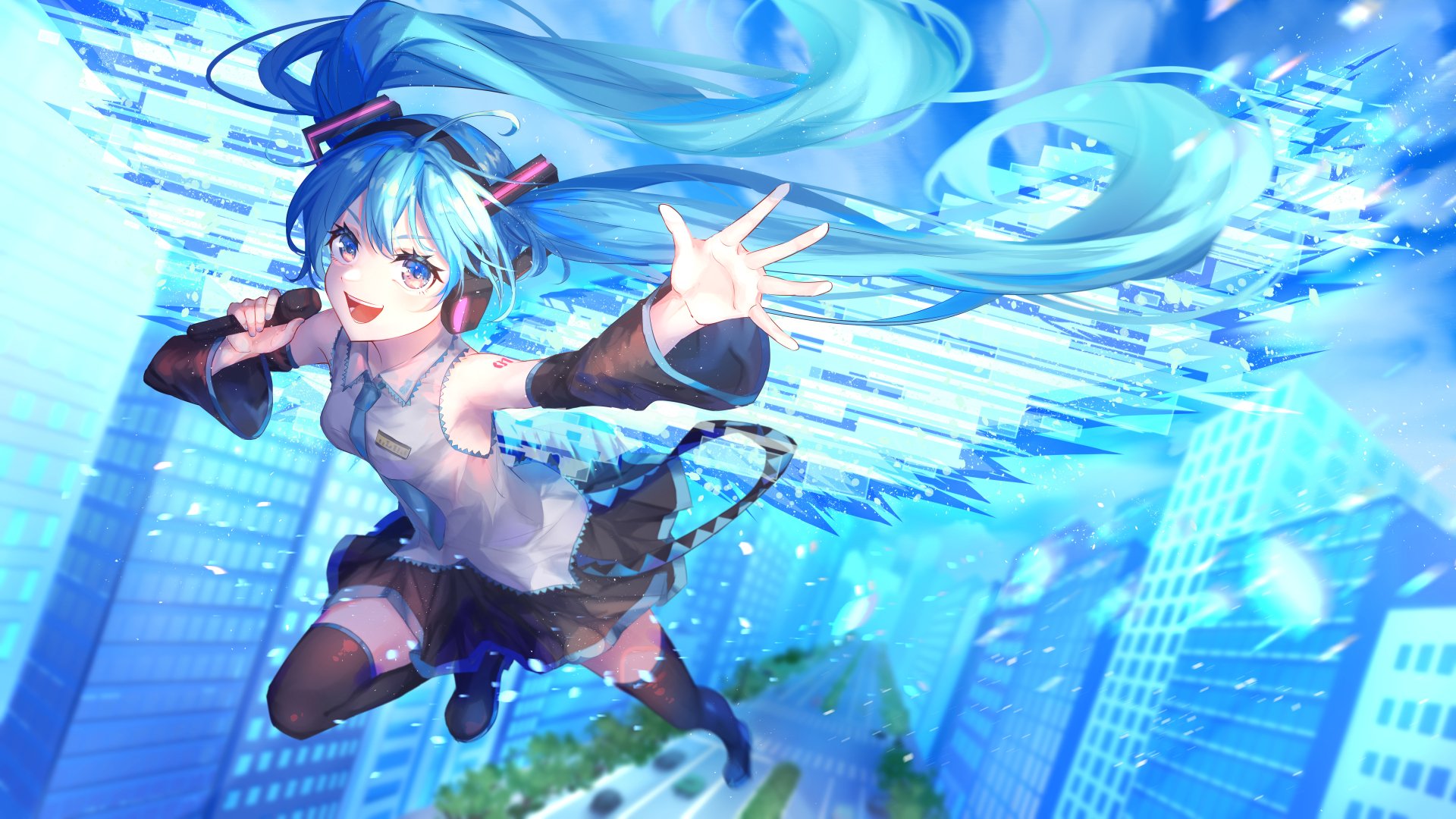 Download Hatsune Miku Anime Vocaloid 8k Ultra HD Wallpaper