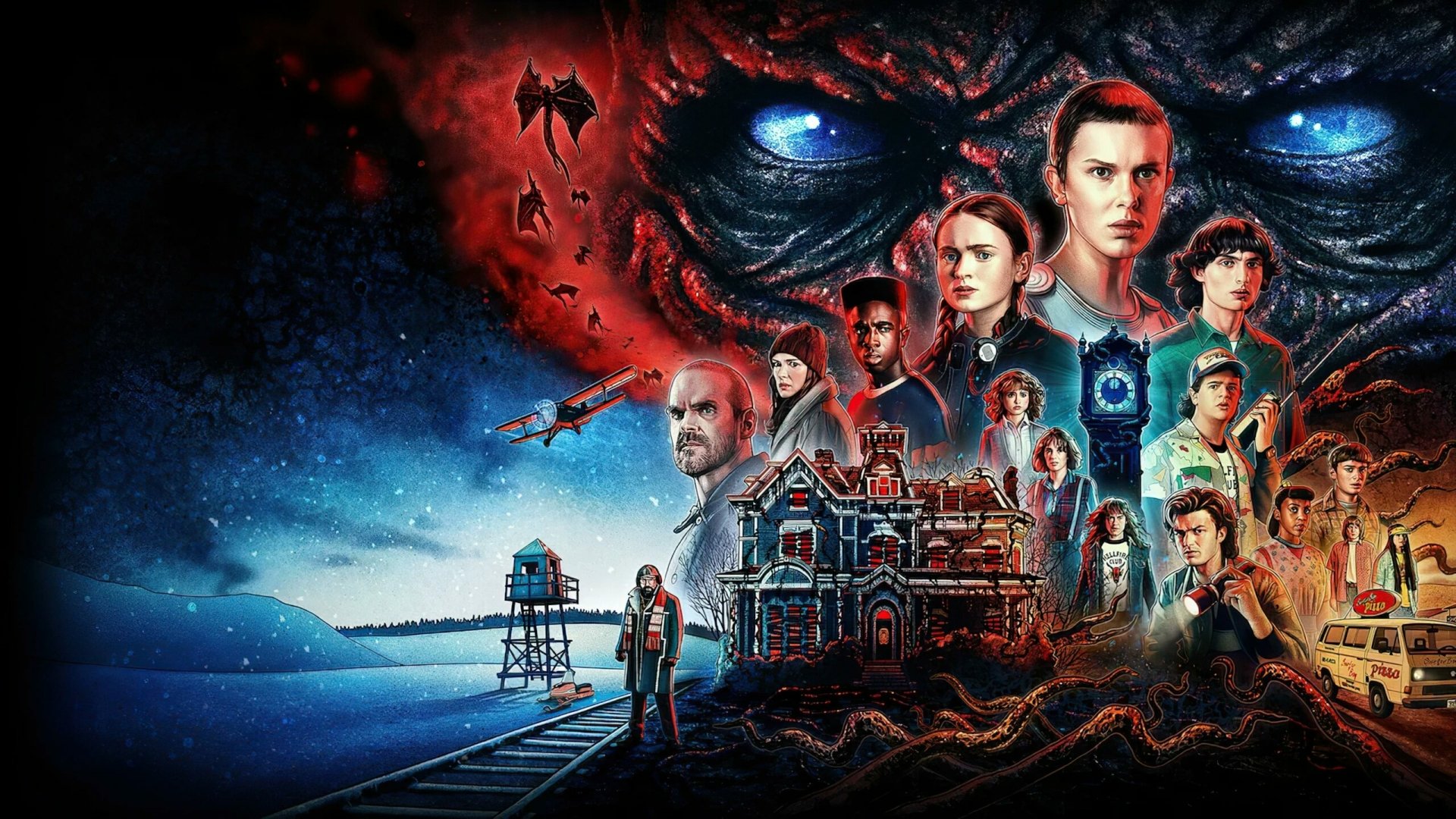 Download TV Show Stranger Things HD Wallpaper by Kyle Lambert