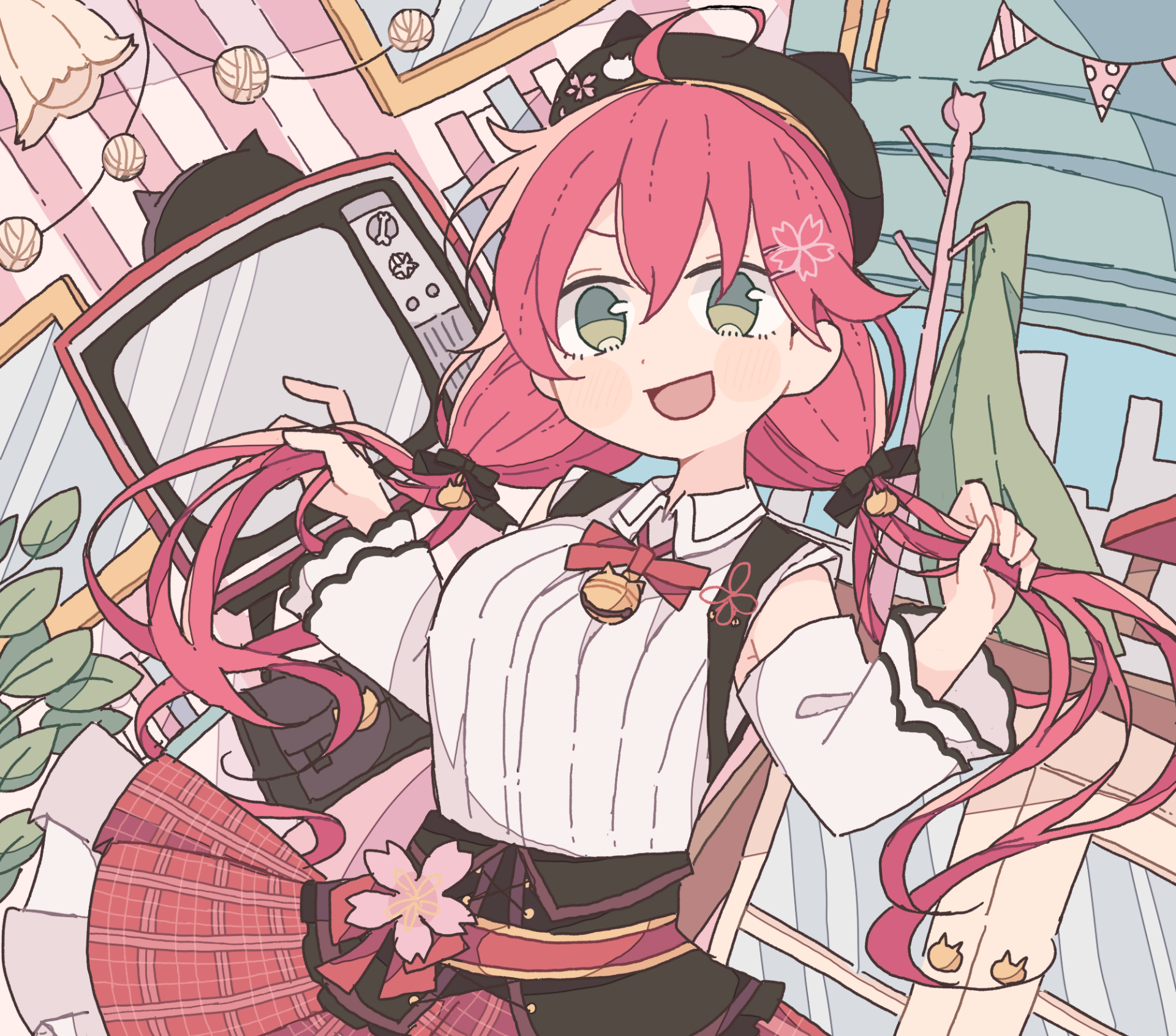 Download Hololive Sakura Miko Anime Virtual Youtuber HD Wallpaper