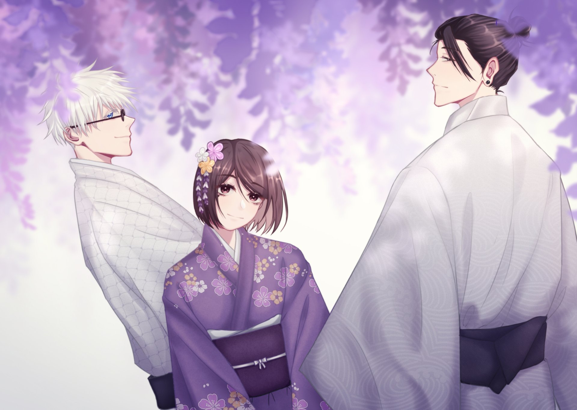 Download Suguru Geto Shoko Ieiri Satoru Gojo Anime Jujutsu Kaisen Gojo & Geto HD Wallpaper by _如是而已_