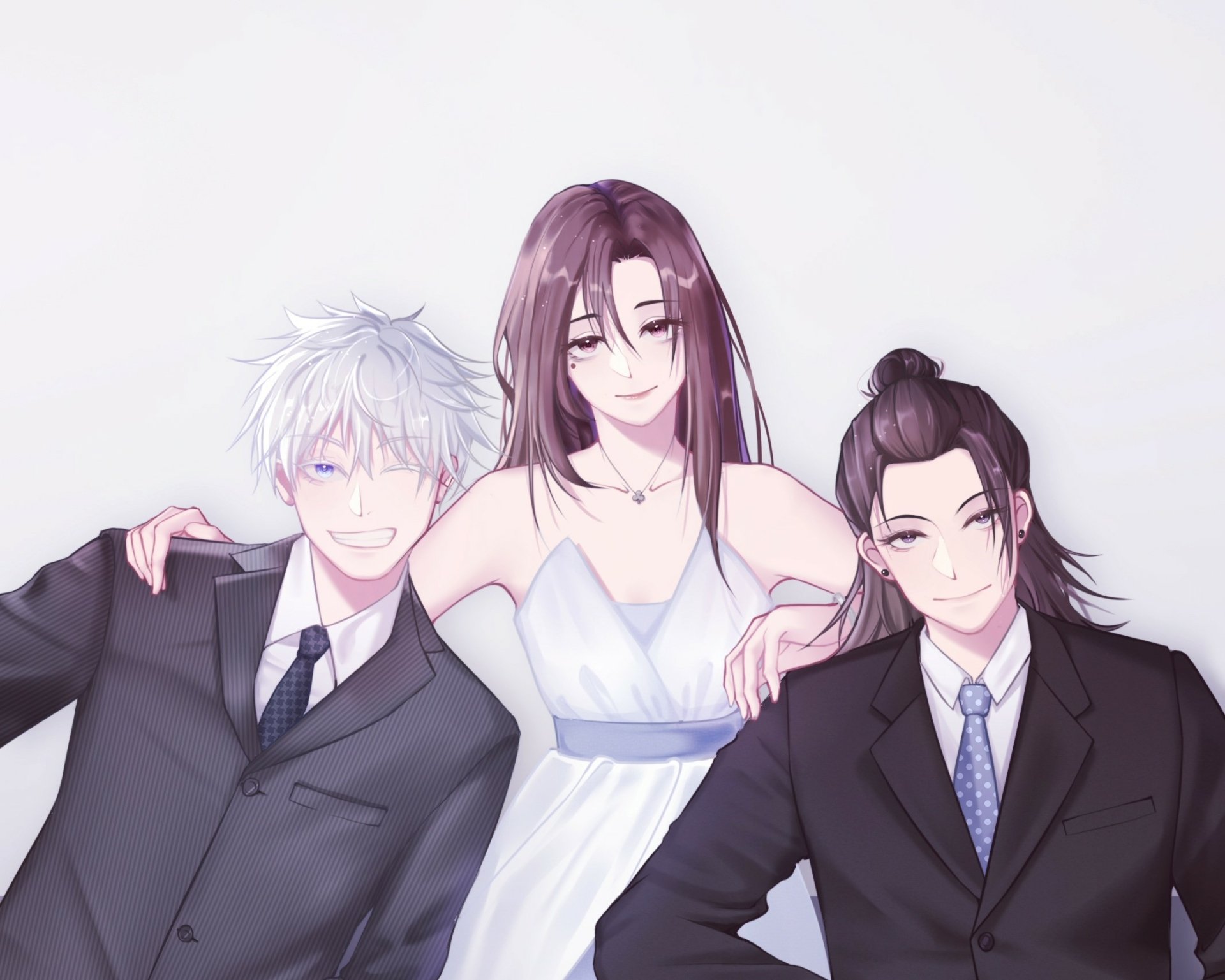 Download Suguru Geto Shoko Ieiri Satoru Gojo Anime Jujutsu Kaisen Gojo & Geto HD Wallpaper by _如是而已_