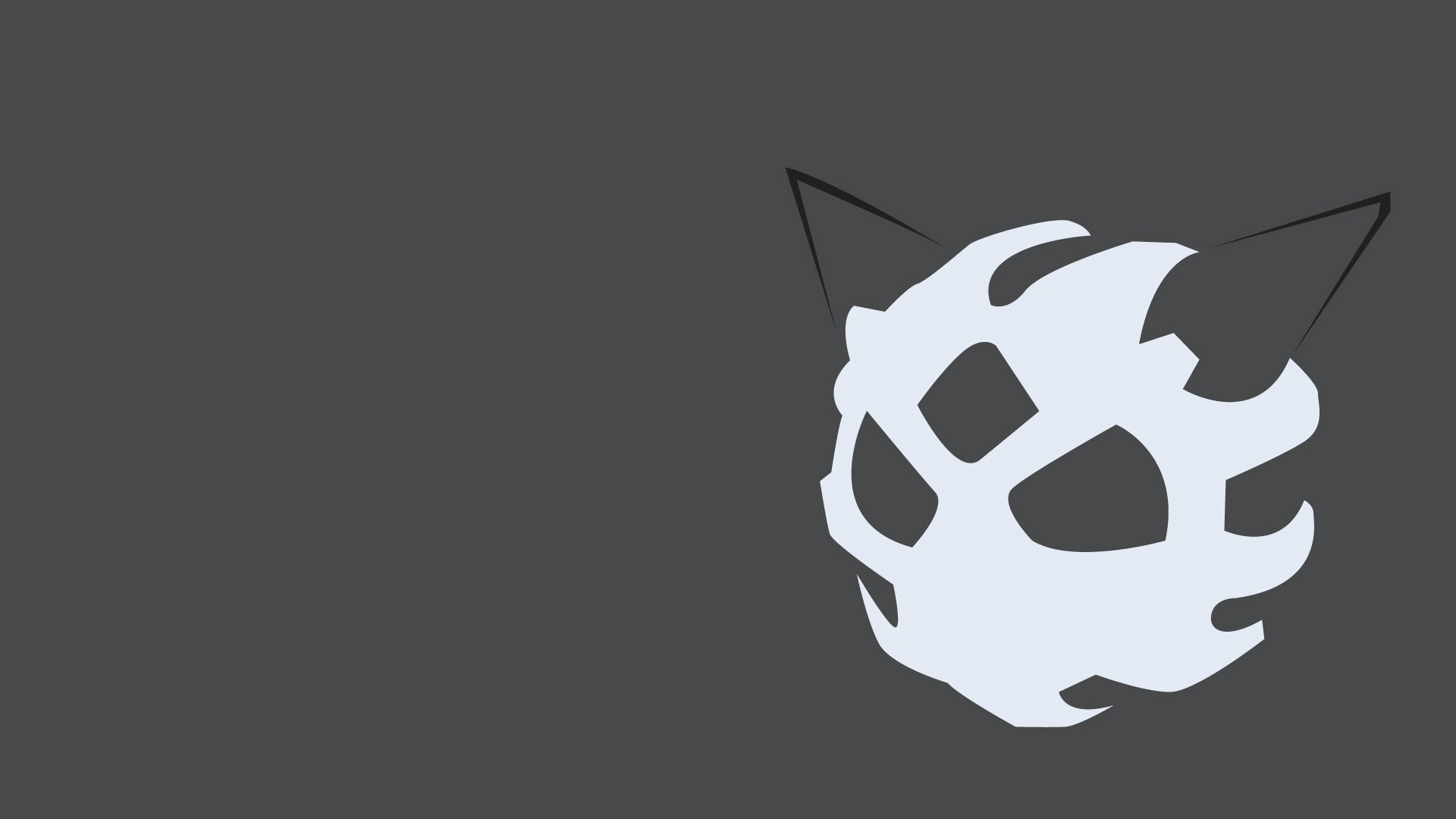 HD desktop wallpaper featuring Glalie, the Ice-type Pokémon from the Pokémon anime, set against a dark, minimalist background.