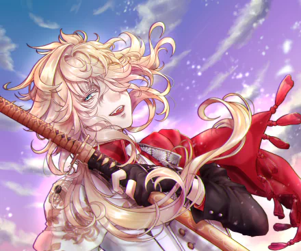 Ichimonji Norimune Anime Touken Ranbu HD Desktop Wallpaper | Background Image