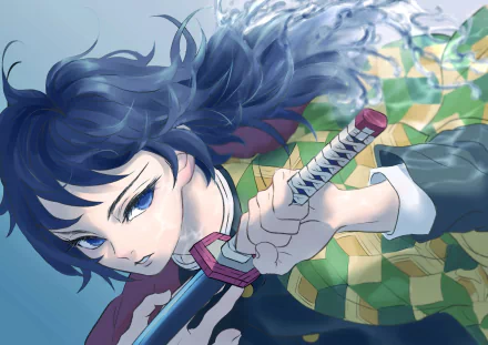 Giyuu Tomioka Anime Demon Slayer: Kimetsu no Yaiba HD Desktop Wallpaper | Background Image