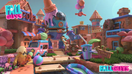 video game Fall Guys HD Desktop Wallpaper | Background Image