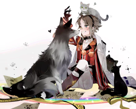 Luxiem Mysta Rias Anime Virtual Youtuber HD Desktop Wallpaper | Background Image