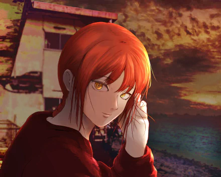 Makima (Chainsaw Man) Anime Chainsaw Man HD Desktop Wallpaper | Background Image