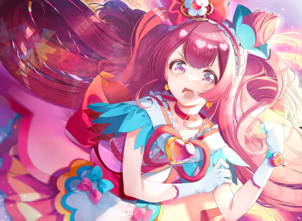 Nagomi Yui Cure Precious Anime Delicious Party Precure HD Desktop Wallpaper | Background Image