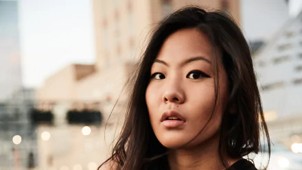 face portrait asian actress Celebrity Nicole Kang HD Desktop Wallpaper | Background Image