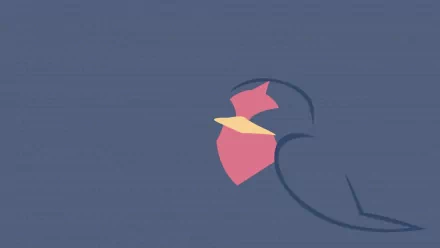 HD anime-style desktop wallpaper featuring Taillow, a flying Pokémon, soaring against a clear sky background.