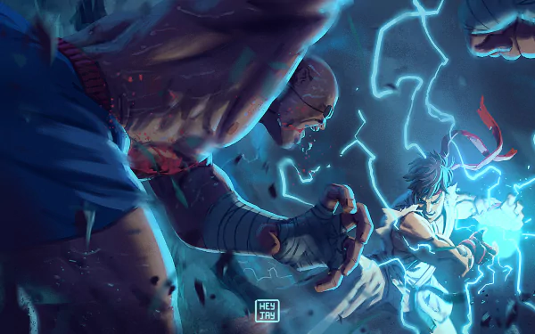  Ryu vs Sagat by Gilbert Han